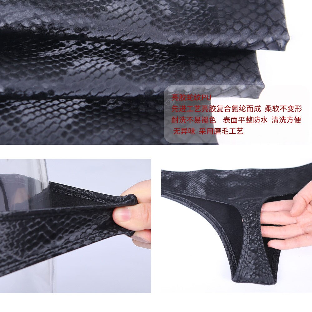 Slip gothique en Faux cuir PU élastique imprimé serpent, String G Tangas, Lingerie Sexy, sous-vêtements pour femmes