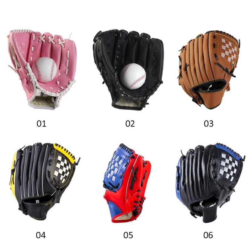 Guantes de béisbol para deportes al aire libre, equipo de práctica de Softball, tamaño 11,5 pulgadas, mano izquierda para adultos, hombre, mujer, tren para niños