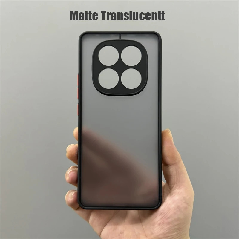 Funda mate para Xiaomi Redmi Note 14 Pro Plus + 4G 5G para Poco X7 Little X 7 parachoques de silicona a prueba de golpes cubierta trasera de plástico duro