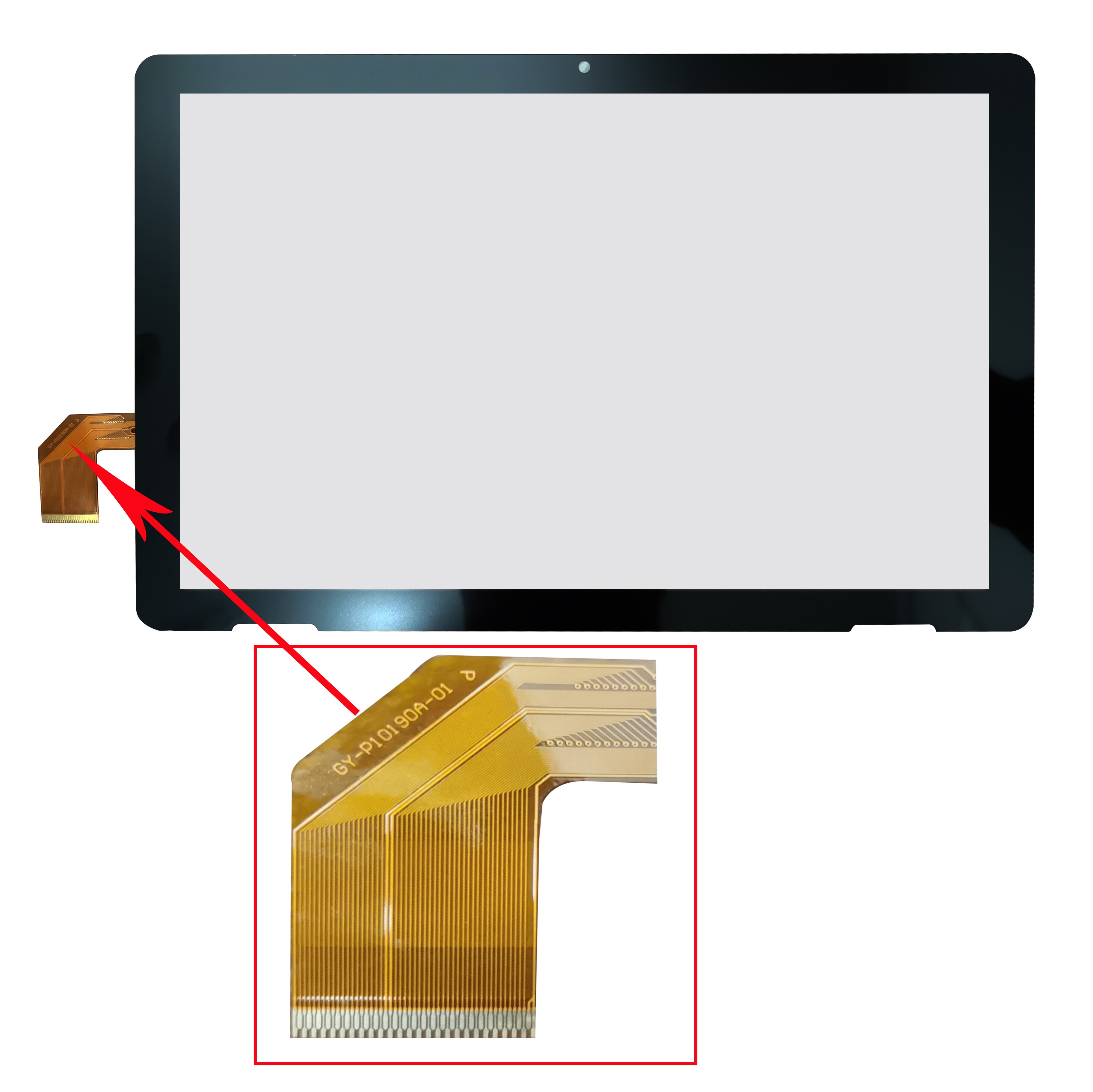 Touch Screen 10.1 "GY-P10190A-01 Tablet Touch Panel Digitizer Glas Voor Gy-P10190A-01