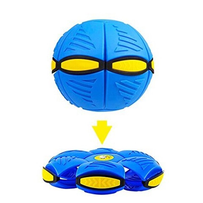 N0HD Flying UFO Flat Throw Disc Ball With LED Light and music Flying Ball