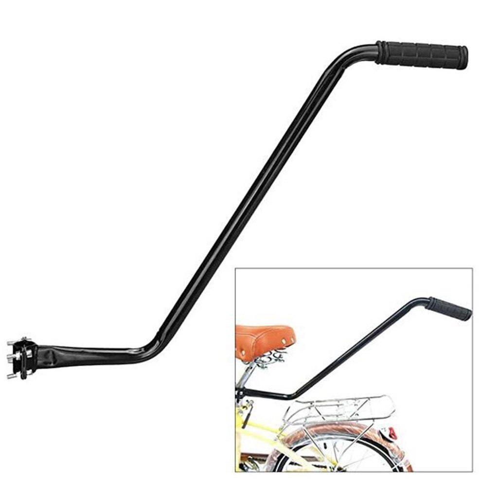 -Bike Training Push Grab Balance Handlebar Bicycle Pole Trainer For Kids Children Learn Cycling Auxiliary Vehicle Bike