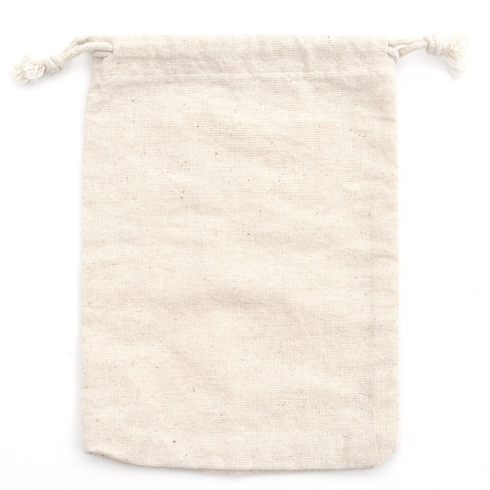 Pur coton mousseline cordon sac blanchisserie voyage stockage pochettes porte-monnaie femmes tissu sac noël emballage