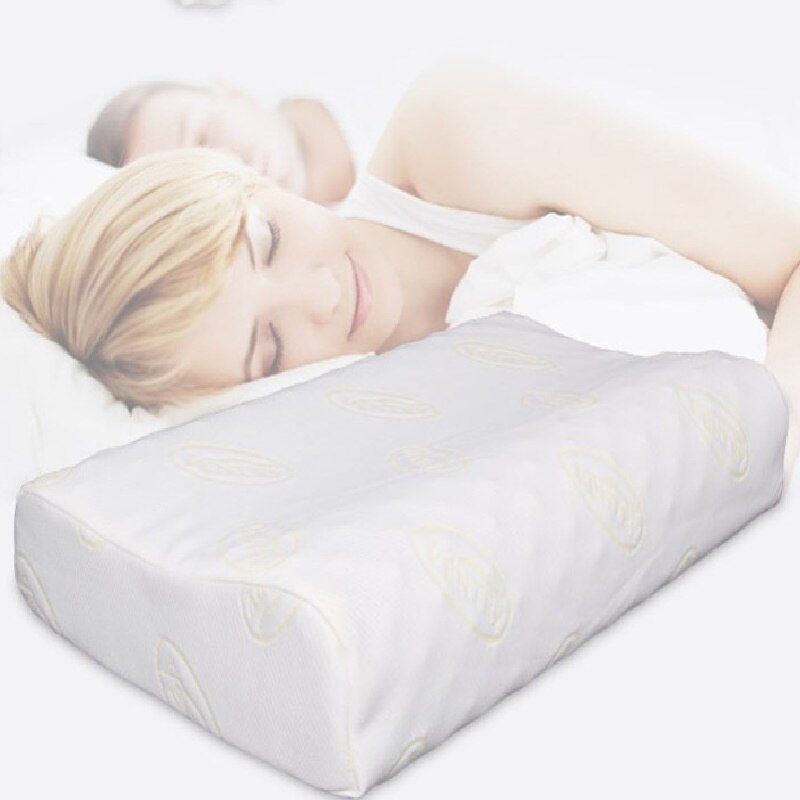 Slaapkussen van natuurlijk latex ergonomische bescherming van de cervicale wervelkolomverlicht nekpijn zacht volwassen beddengoed kussen: Default Title