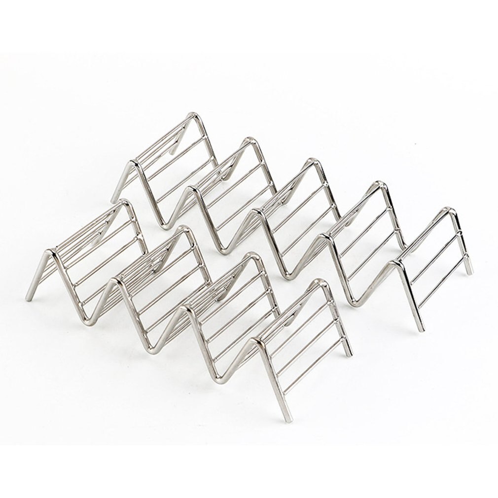 Wave Shape Stainless Steel Holders Rack Food Hard Stand Display Holds Kitchen Restaurant Tools Corn Roll Holder