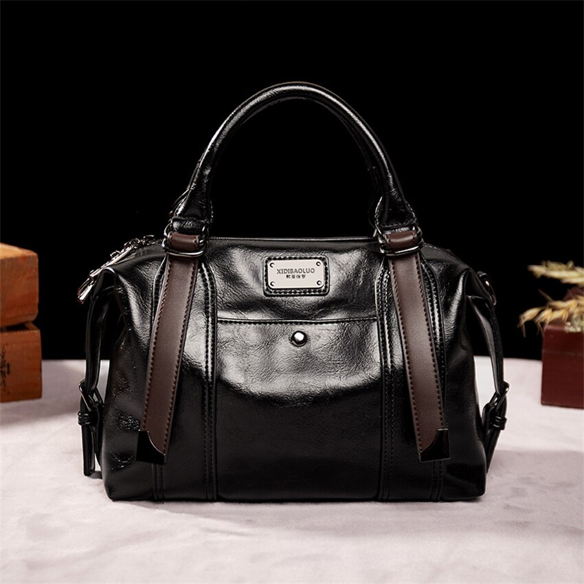 2022 damen-umhängetaschen aus pu-leder, ipad-tasche für damen, crossbody-taschen: Schwarz