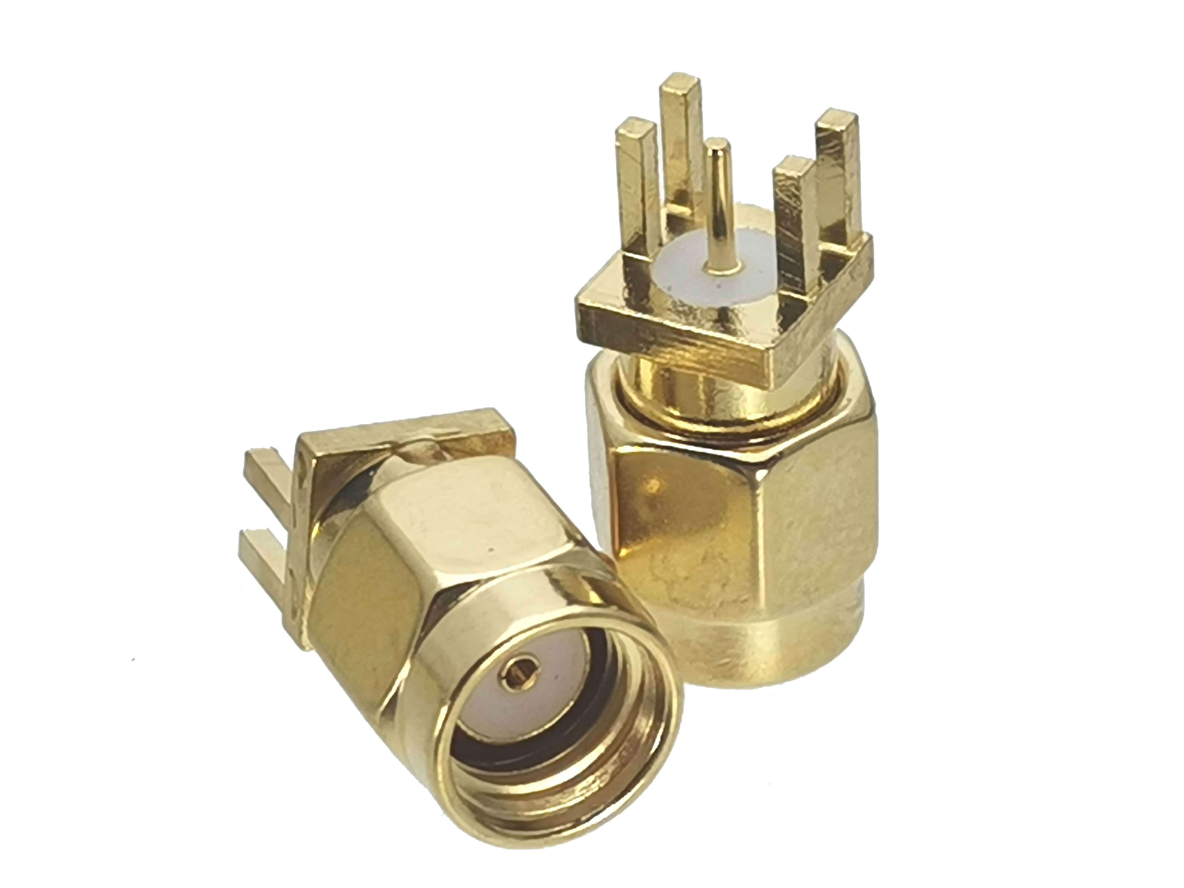 1Pcs RP-SMA Rpsma Mannelijke Jack & Vrouwelijke Plug Schot & Flens Solder Panel Mount & Pcb Mount Rf Adapter connector