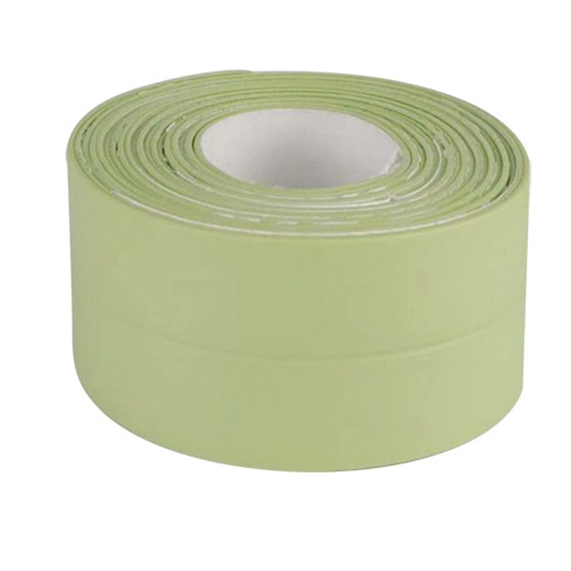 3.2 mx 3.8mm tätningsremsa tejp badrum dusch handfat badkar vit pvc självhäftande vattentät väggdekal för badrum kök: Grön
