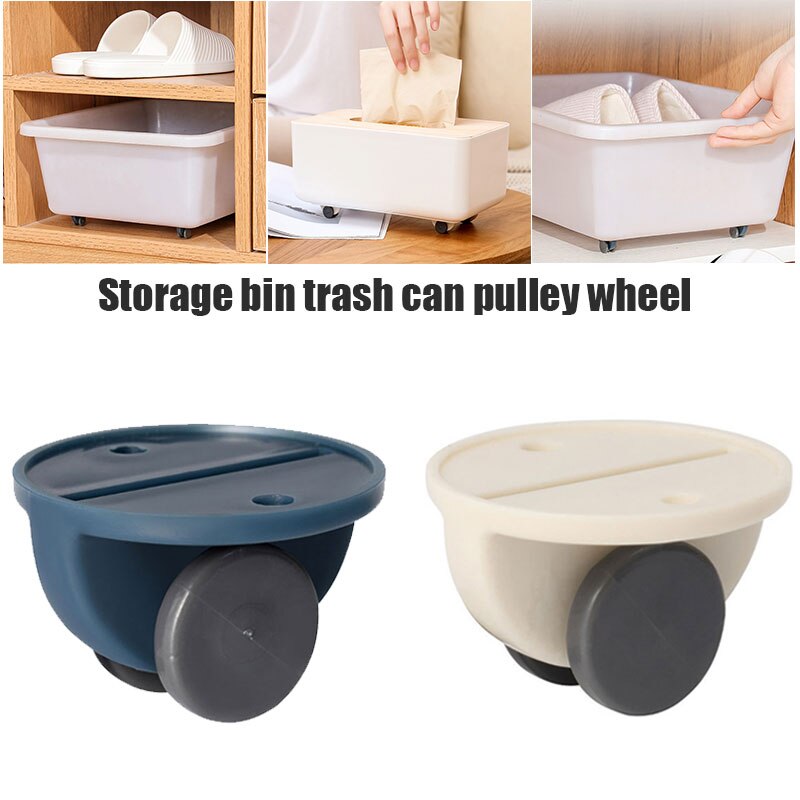 Møbelhjul hjul opbevaringsboks remskive rullehjul faste hjul klæbemiddel til affaldsopbevaringsboks kramme-tilbud
