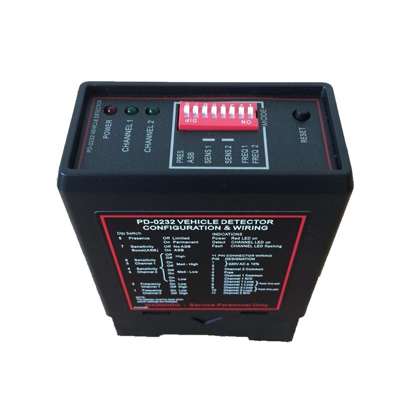 AC110v PD232 dual channel induction car loop detector sensor for motor protection door parking system