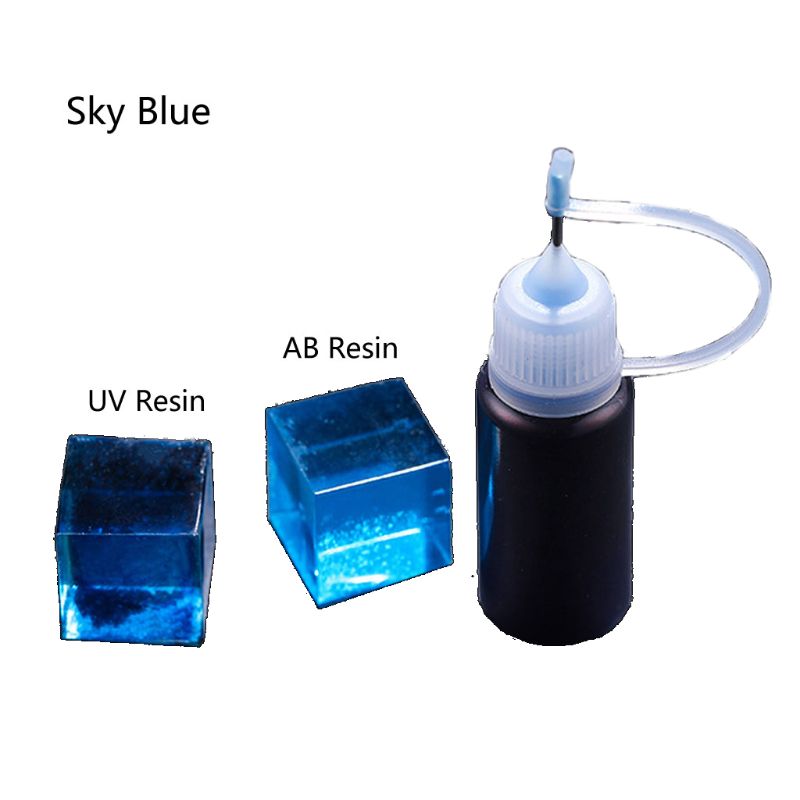 8 Colors 10g 0.35oz Liquid Epoxy Resin Colorant Highly Concentrated Resin Pigments Kit Jewelry Making Resin Art Crafts Tools Kit: Blue