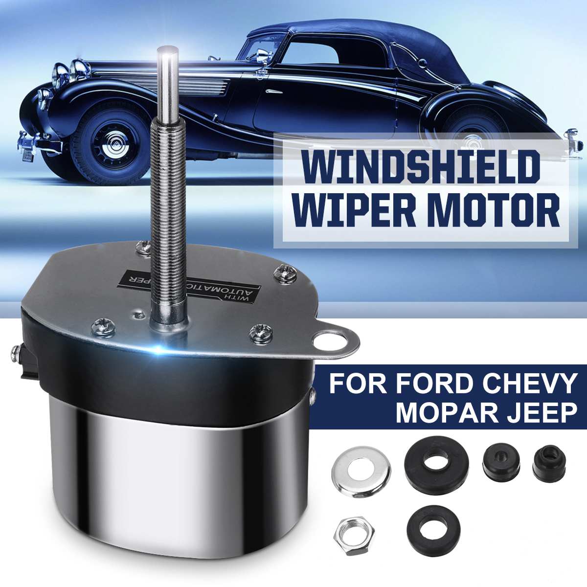 Universal Car Street Rod 12V Windshield Wiper Washer Pump Motor Durable For Ford Chevy for Jeep Car Accessories