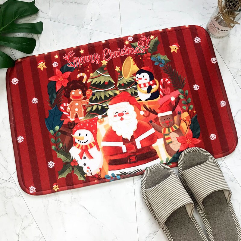 60Cm Kerst Decoratie Indoor/Outdoor Deur Mat Outdoor Deurmat Voor Veranda/Keuken/Wasruimte Welkom mat Tapijt: D06