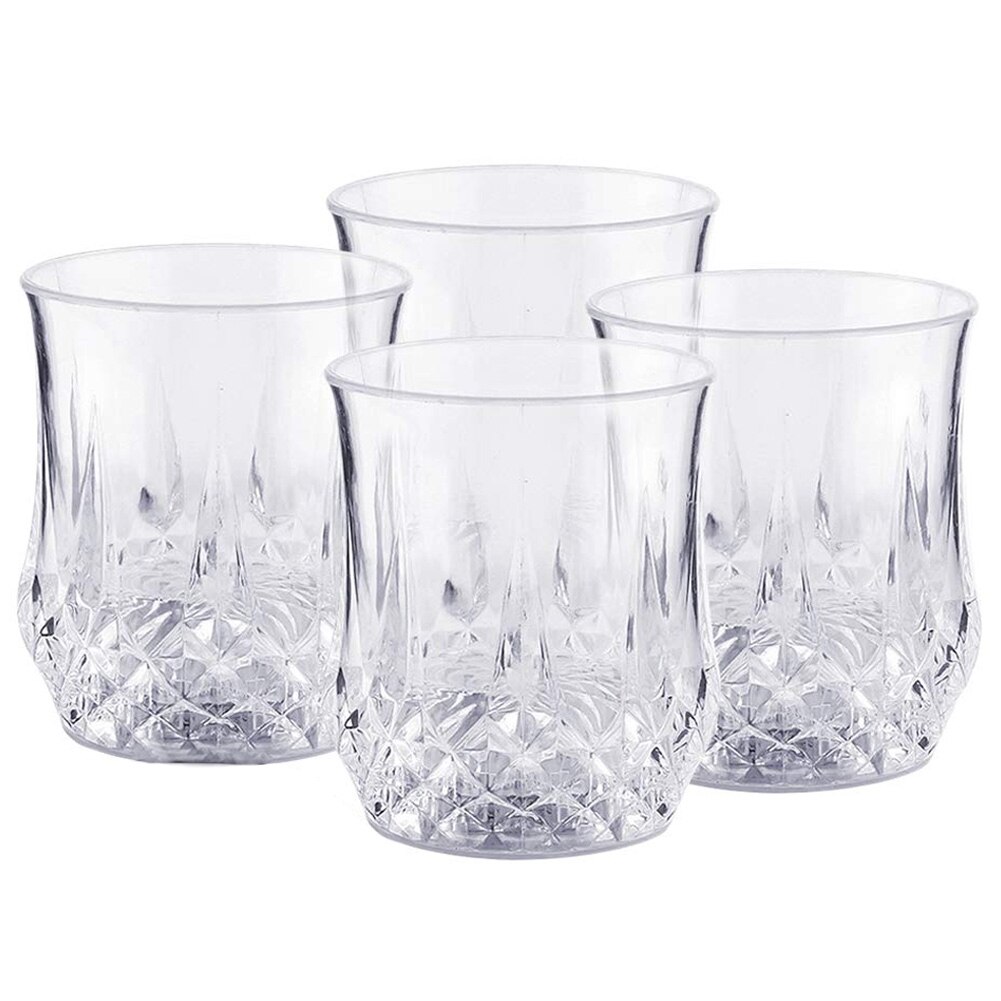 Flash Light up Cup Automatic Water Activated LED Blinking Beer Wine Cup Glow Mug TI99: 4pcs