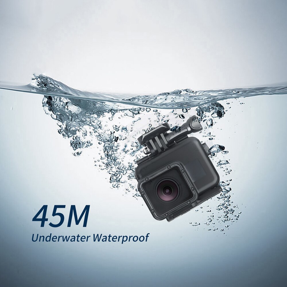 Shoot 45m vattentätt fodral för dykning för gopro hero 7 5 6 svart actionkamera undervattenshus fodralfäste för go pro 6 5 tillbehör