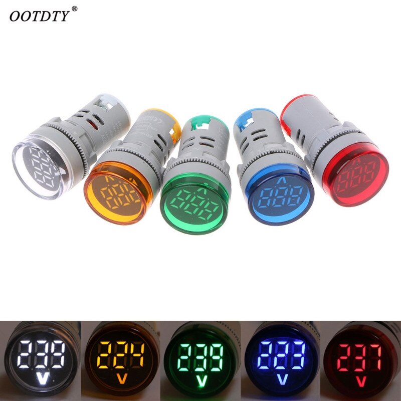 Led Volmeter OOTDTY 22MM TOMZN AC 60-500V LED Voltmeter voltage... – Grandado