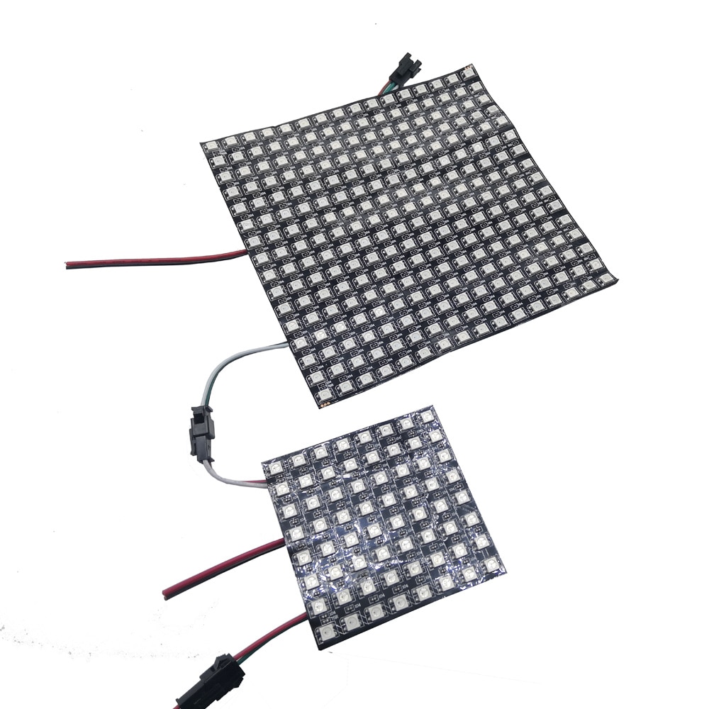 WS2812B Module Matrix Screen WS2812 RGB LED Digital Flexible Individually Addressable Panel Light WS2812 8x8 16x16 8x32 DC5V