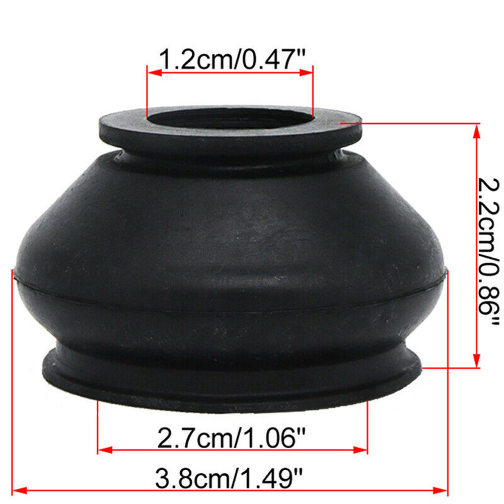 6pcs HQ Rubber Rod End Ball Joint Dust Boots Cover Black Universal Dust Cover Boot Gaiters Car Accessories