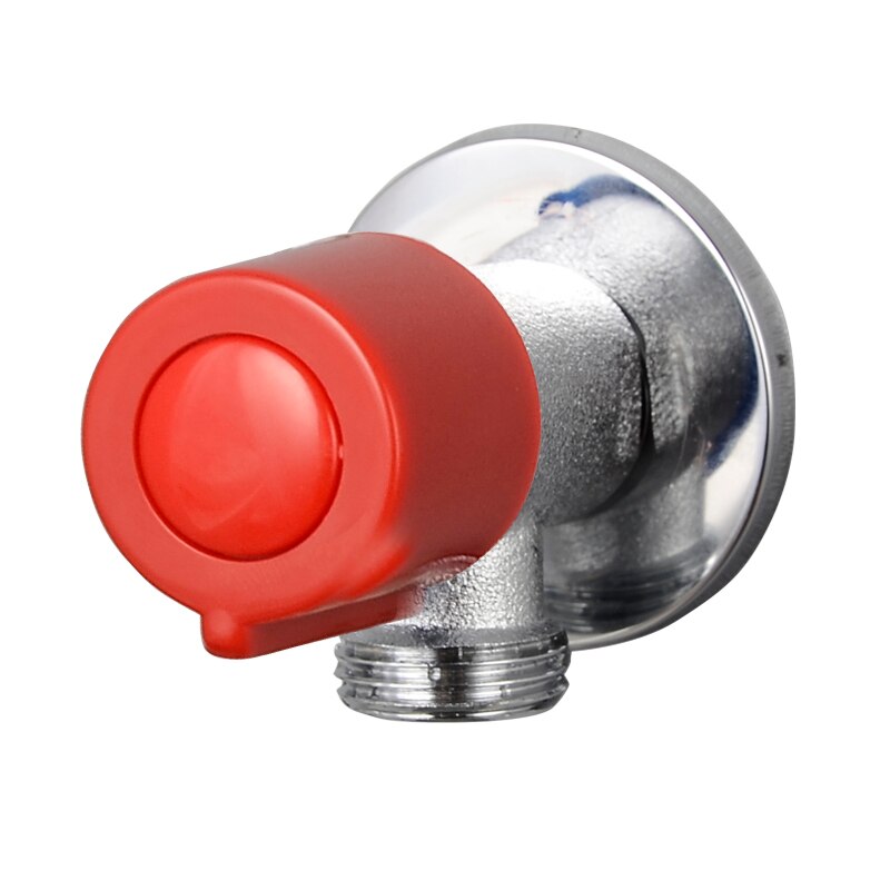 Bathroom Angle Valve Angle Stop Valve Solid Brass Plumbing Shut Off Valve for Home Bathroom Toilet Kitchen Sink Accessories: Red Valve Only