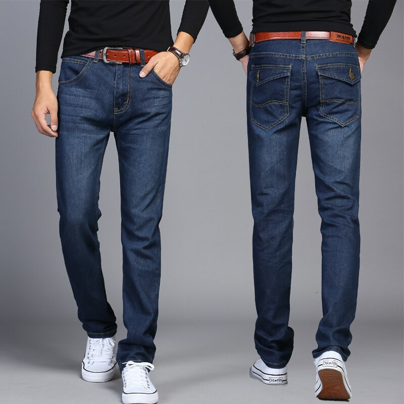 Four seasons plus size herrejeans, straight bukser, business casual bukser, smalle lange bukser og multi-lomme herremodeller: 33
