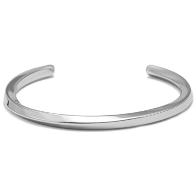 Mannen Gold Bangle Rvs Armbanden Zwart Manchet Bangle Voor Vrouwen Type C Twisted Bangle Armbanden Mannen Sieraden: steel