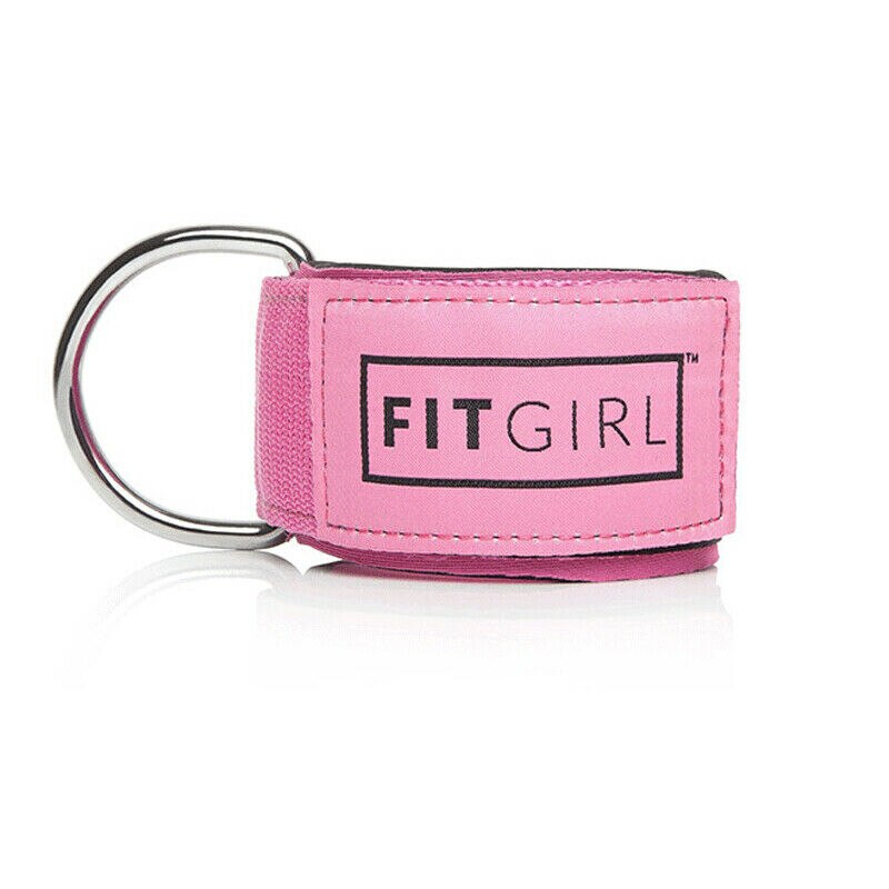 Correa de tobillo deportiva acolchada para Fitness, Protector de tobillo ajustable para entrenamiento de piernas, 1 Uds.: Rosa