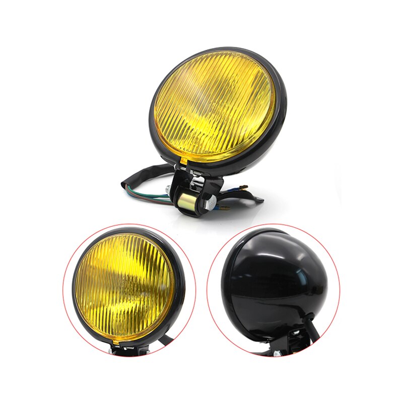 Universal 5'' Retro Motorcycle Headlight For CG125 GN125 For Harley For Honda Refit Car lights Headlamp Motorbike Accessories