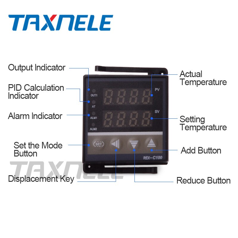 Digital Thermostat Thermometer SSR output Relay output Digital Temperature Controller REX-C100 C400 C700 C900 Thermoregulator