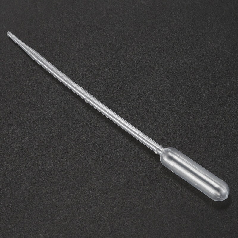50 Pieces Pasteur Liquid Dripping Pipette 11.5 cm long Plastic Clear White