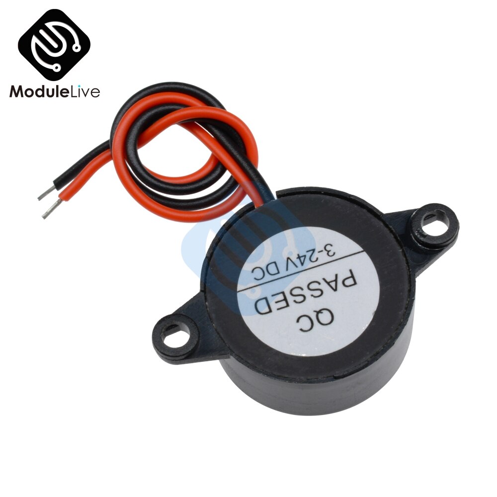 5 Stks/partij SFM-20B Dc 3V-24V 12V Duurzaam Piezo Elektronische Continue Zoemer Alarm 95DB Continu Geluid pieper Voor Arduino Auto Van