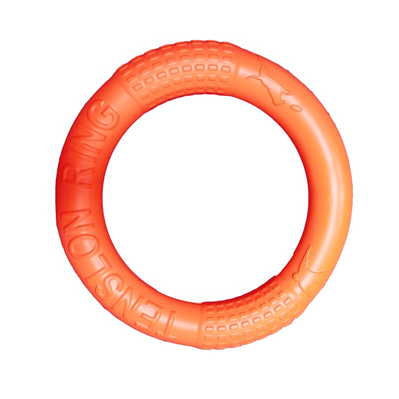 Haustier Fliegenden Scheiben Hund Ausbildung Ring Abzieher Beständig Biss Schwimm Hund spielzeug Interaktive Spiel Spielen Produkte Liefern: Orange