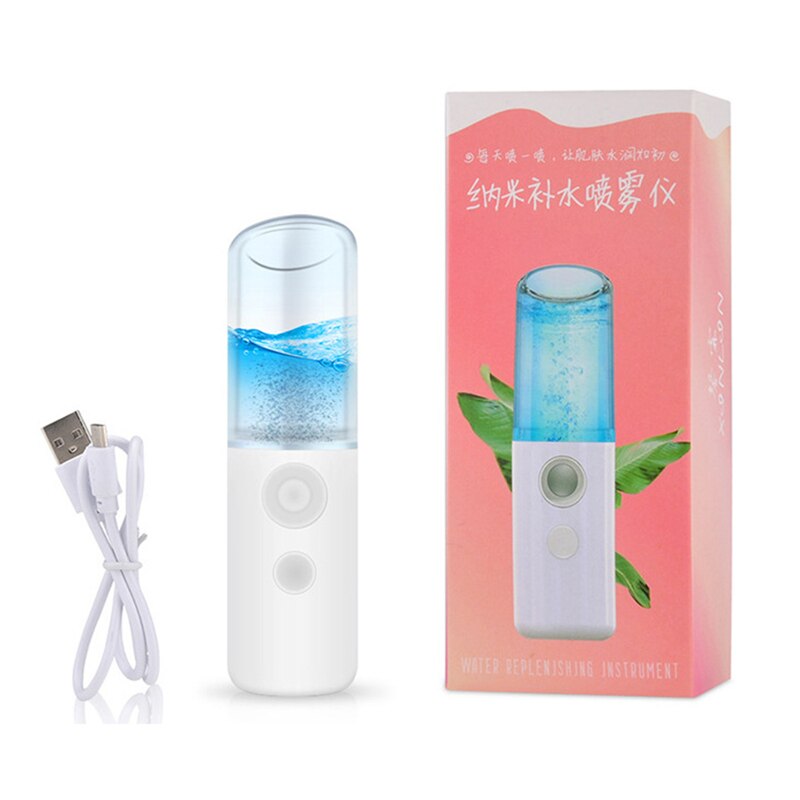 Humidificador de aire portátil, recargable por USB, Mini vaporizador Facial de refrigeración para hogar y oficina, generador de niebla, desinfección de manos: 5