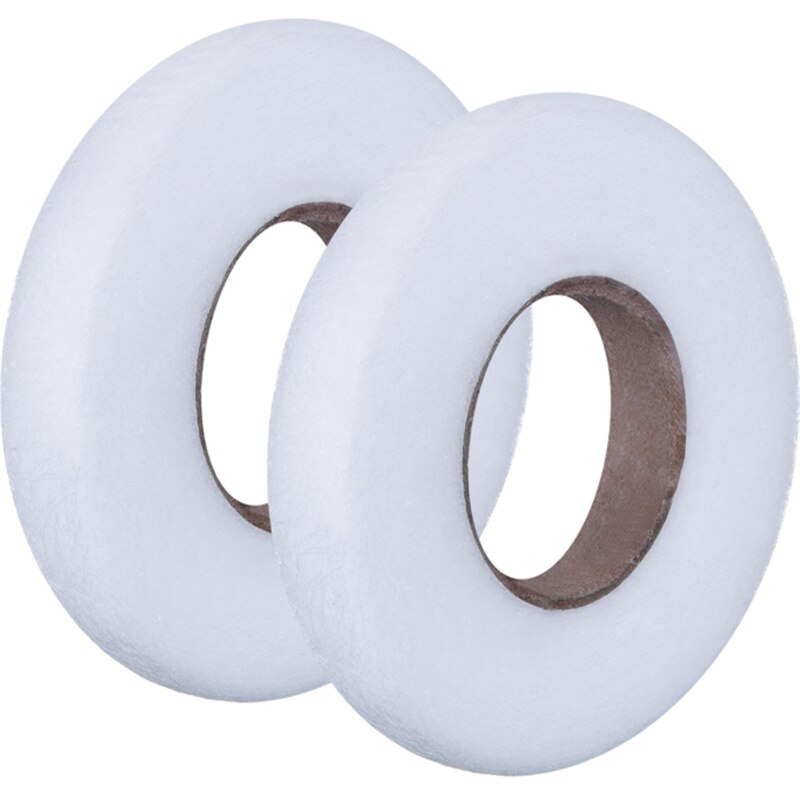 60 meter/rulle dubbelsidigt non-woven mellanfoder självhäftande tyg tyg järn-på-fåll tejp mellanfoder webb sömnadshantverk