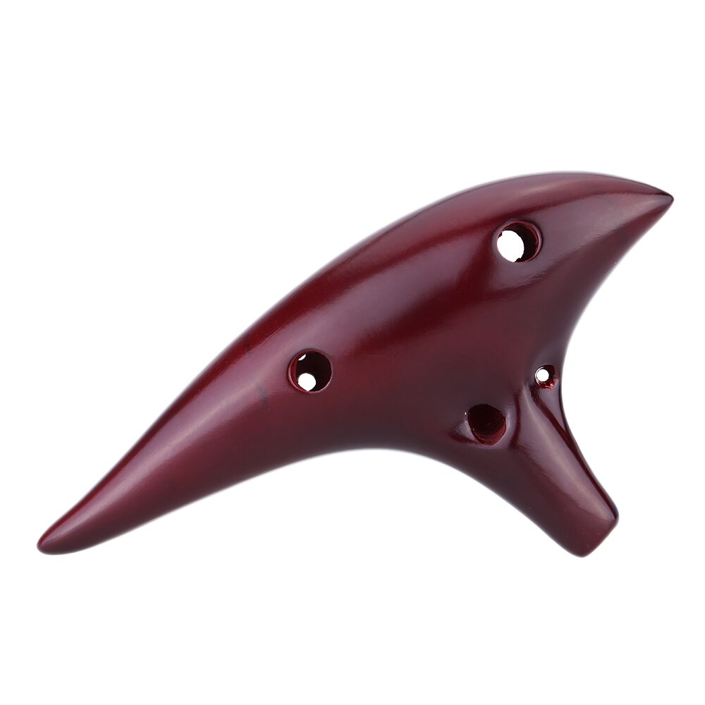 12 fori C chiave Ocarina flauto Alto in ceramica Ocarina fumé bruciare strumento musicale stile sottomarino con punteggio musicale