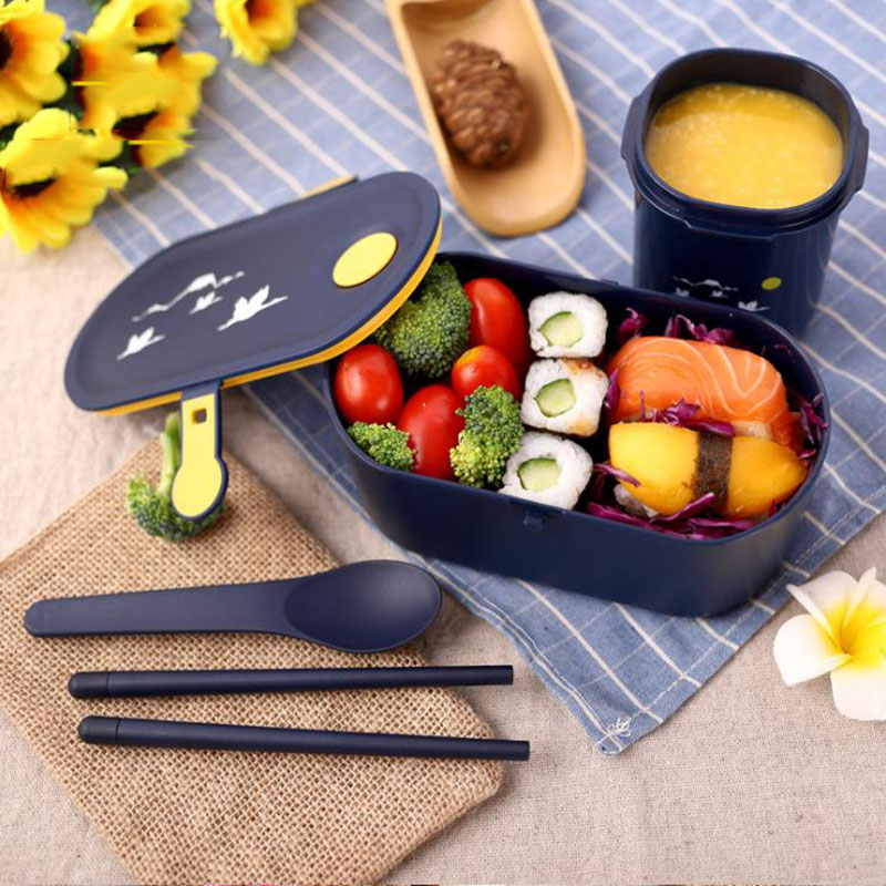 ONEUP Japanese Style Lunch Box Eco-friendly Bento Box Leakproof Food Container Microwavable Thermo Container For Food