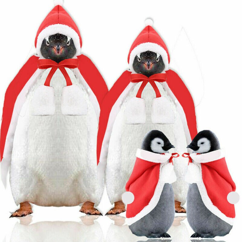 Pet Dog Cat Christmas Santa Hat Cloak Cape Puppy Velvet Xmas Warm Costume Outfit