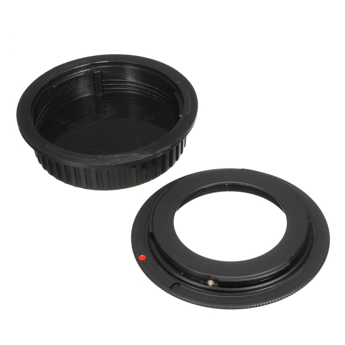 M42 Schroef Lens Voor Canon EOS EF Mount Adapter Black 5D II III 6D 7D 70D 100D + Cap