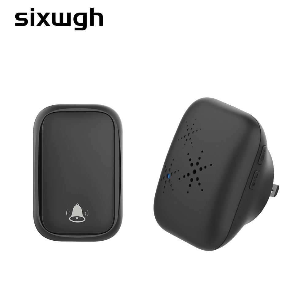 Wireless Doorbell US EU UK Plug Self-powered Waterproof outdoor ring Door Bell Home Welcome Door Chimes doorbell: green / UK