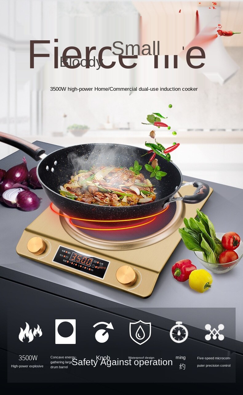 Induction cooker household frying high power 3500W energy saving cooker electromagnetic cooker