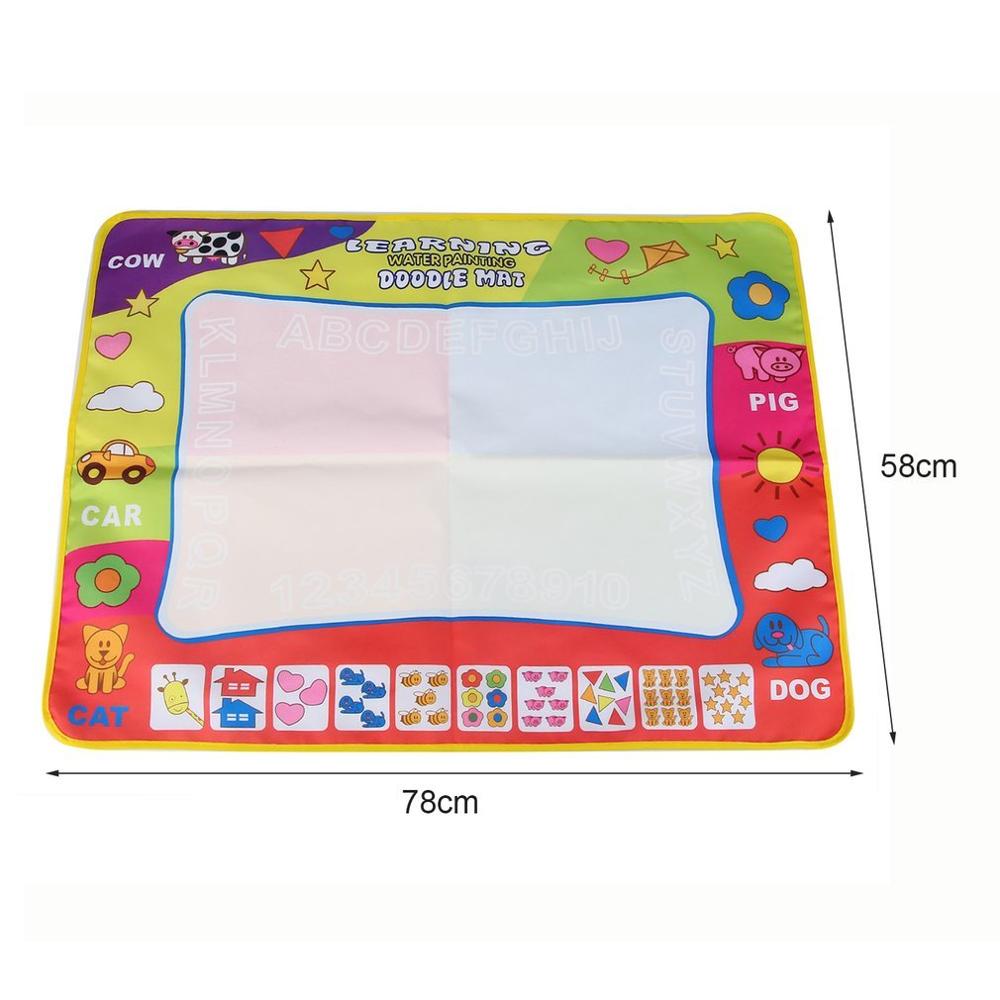 1Pc Kids Water Drawing Painting Writing Board & Magic Pen Doodle Graffiti Mat Newest