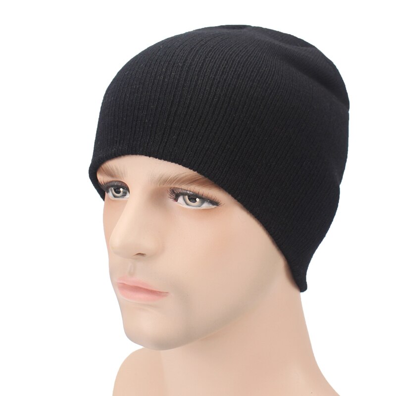 Vinter luer for kvinner menn strikket lue bein svart lue lue for jenter merke lue kvinnelige og mannlige skullies par strømpe caps: En