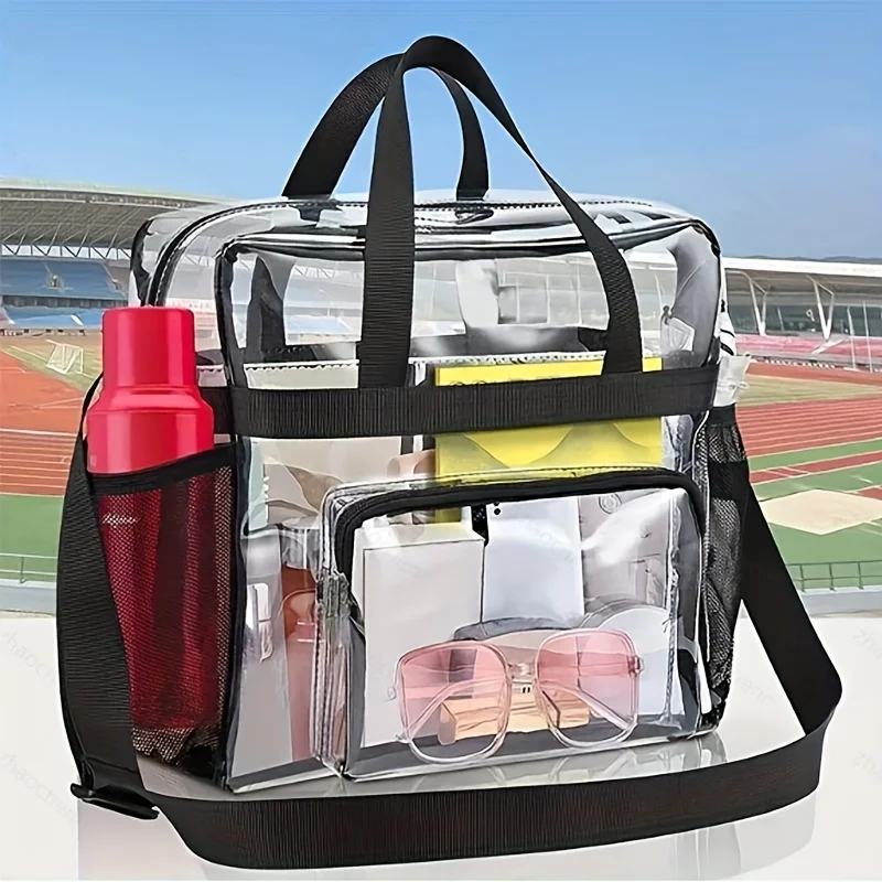 Portable PVC Travel Bag with Large Capacity and Transparent for Easy Organization and Washing