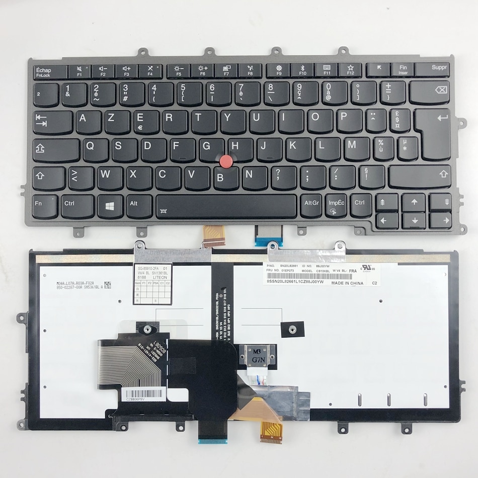 Clavier anglais américain sans pointage pour Lenovo