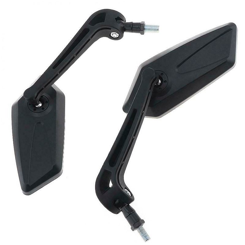 2 Stuks Universele Motorfiets Spiegel Achteruitkijkspiegel Achterkant E-Bike Stijlvolle Gemodificeerde Plated Motor Spiegels