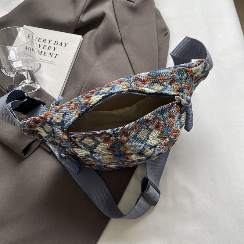 Bohemen Corduroy Riemtassen voor Dames Mode Heuptasje Vrouwelijke Banaan Heuptas Hippe Portemonnee Schouder Crossbody Borsttas Zak