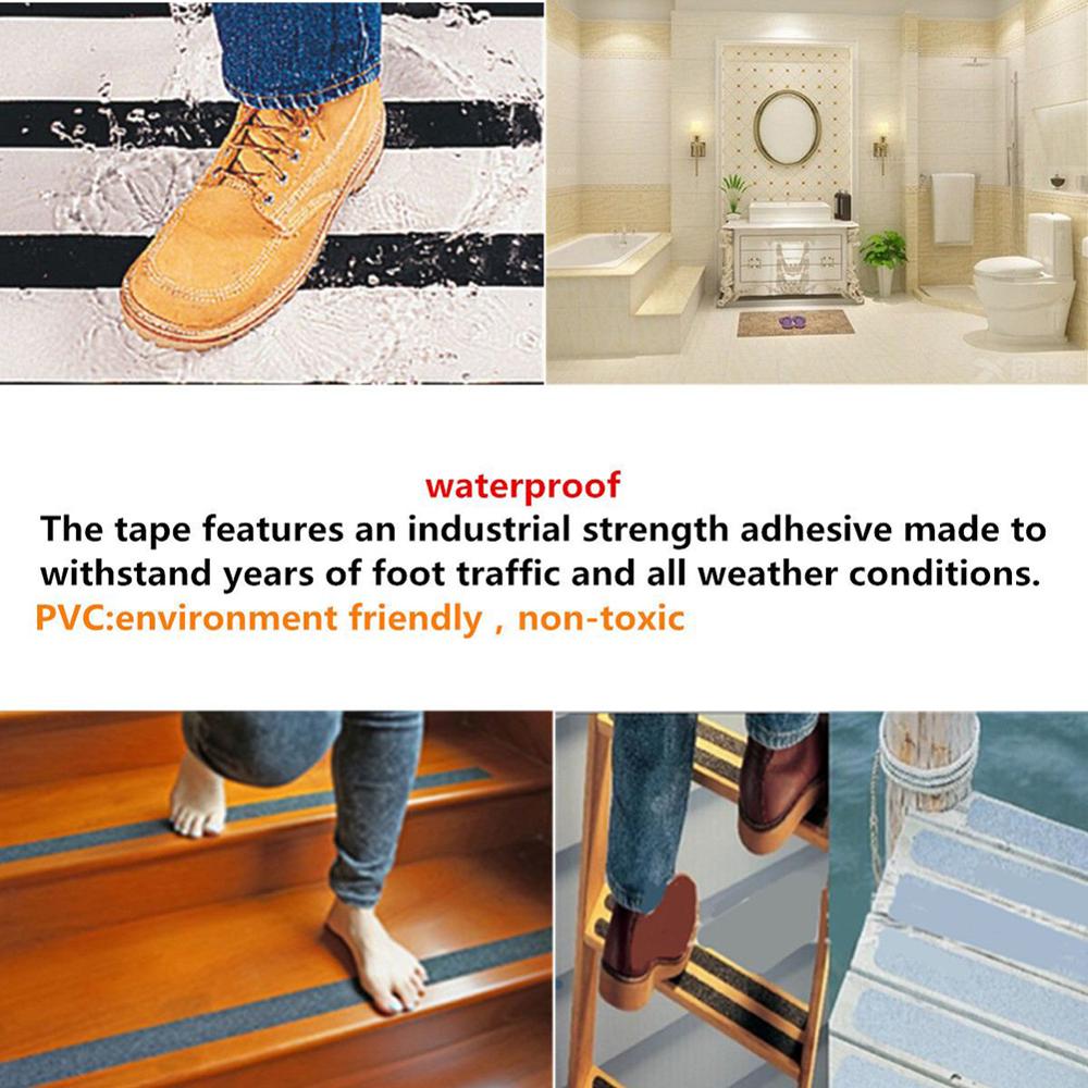 Anti-slip Grip Tape Strong Grip Abrasive Good Adhesive Traction Waterproof Tape for Stairs Sidewalks 16 ft/32 ft