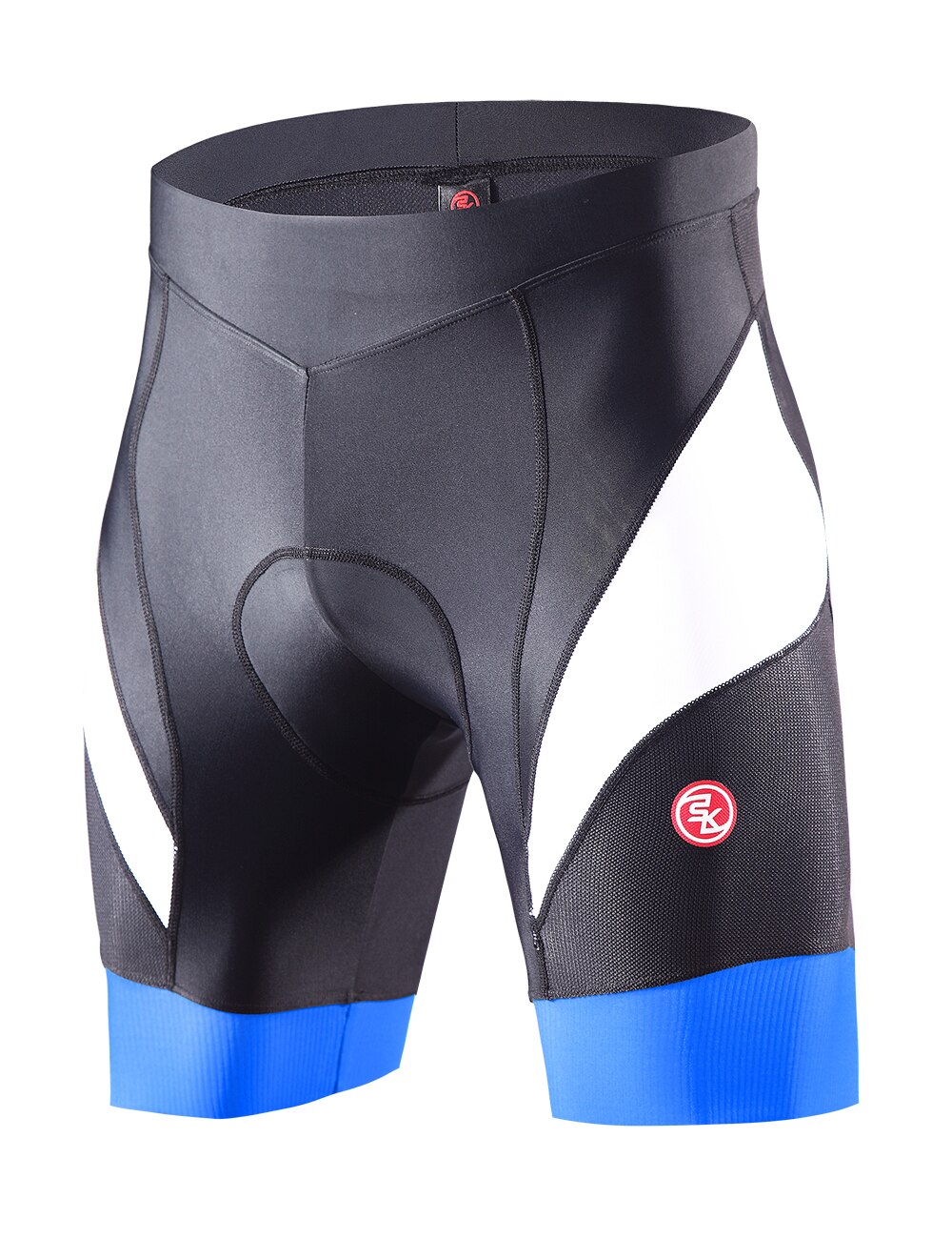 Pantalones cortos de Ciclismo para hombre, transpirables, acolchados 5D, a prueba de golpes, para Ciclismo de montaña o carretera: Azul / XL