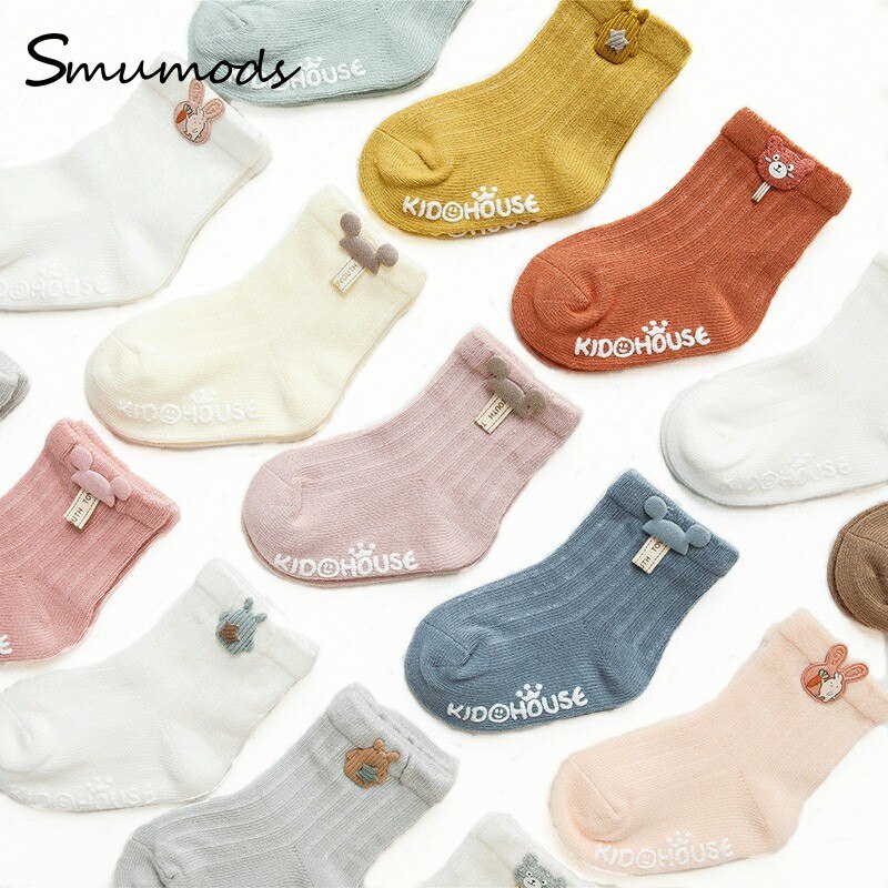 3 Paren/partij Baby Sok Leuke Cartoon Pasgeboren Baby Sokken Doseren Lijm Antislip Jongens Meisjes Baby Sokken Vloer Sokken kinderen Sok