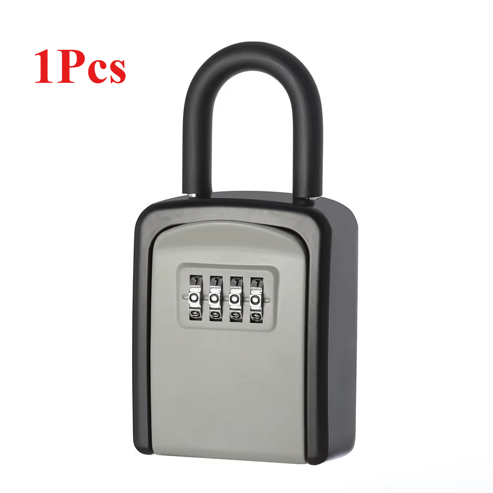 Key Safe Portable Wall Mounted with Removable Lock Box Suitable for Home Garage School Indoor and Outdoor Waterproof Key Cabinet: Brown