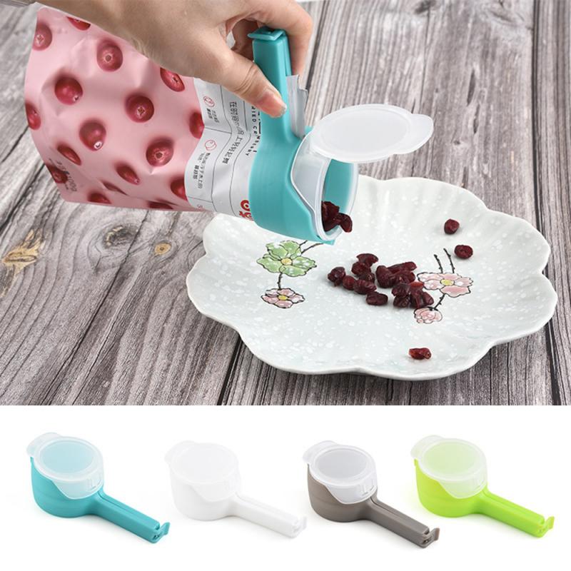 1Pc Seal Bag Clips Pour Food Storage Bag Clip Snack Sealing Clip Keeping Fresh Sealer Clamp Plastic Food Saver Kitchen Tool